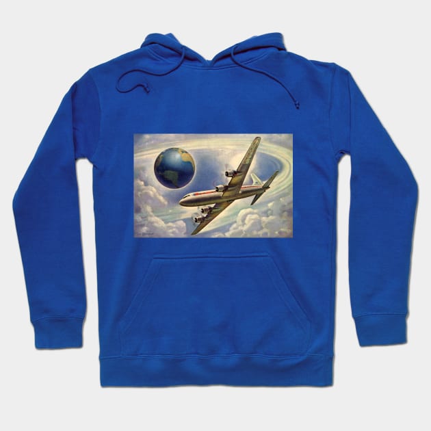 Vintage Airplane Hoodie by MasterpieceCafe